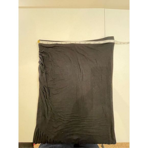 INC International Concepts women’s pencil skirt with fringe black large - Picture 3 of 5